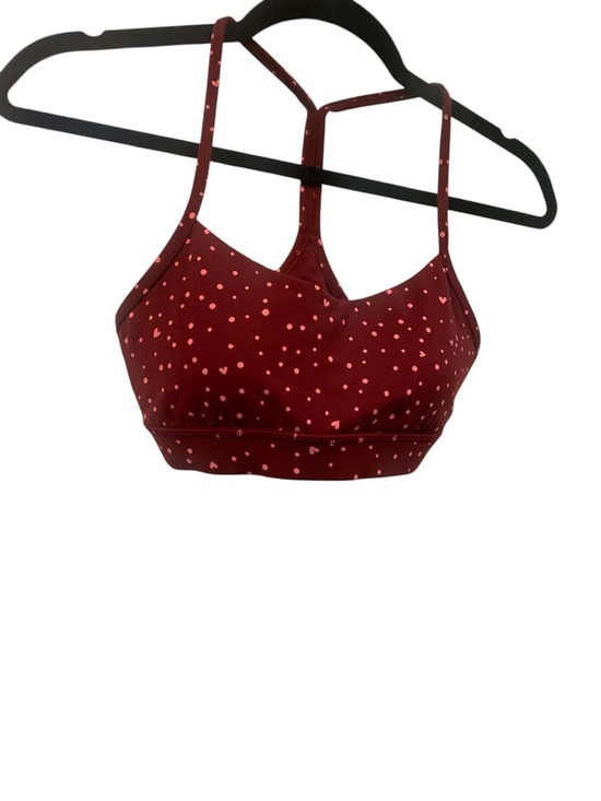 lululemon athletica Other - NWT Lululemon flow y bra HEART SCATTER DOT RED Size 6